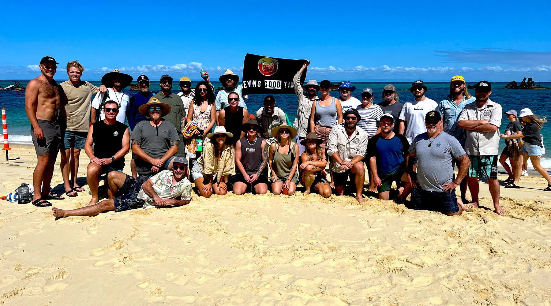 Moreton-Island-Team-Trip Your Mates Brewing