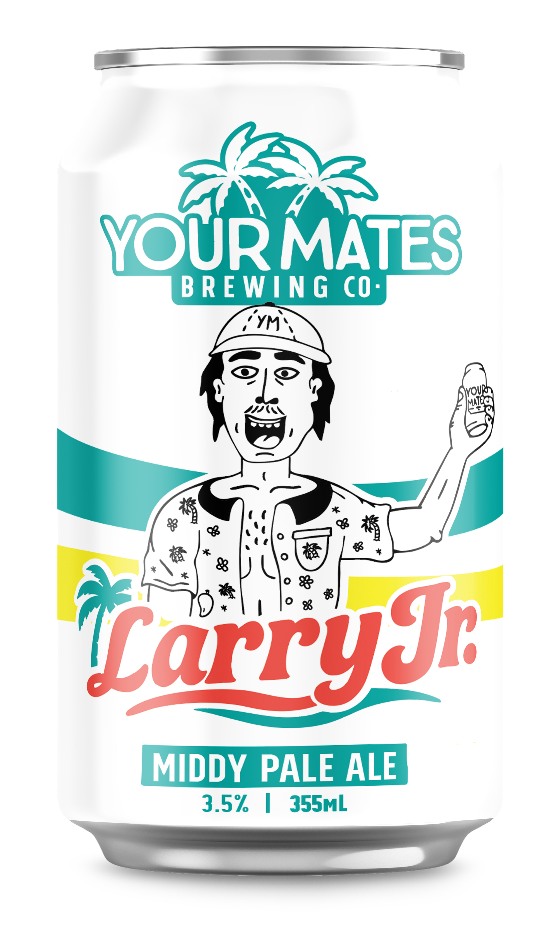 Can of Middy Pale Ale from Your Mates Brewing Co with a graphic of Larry Jr